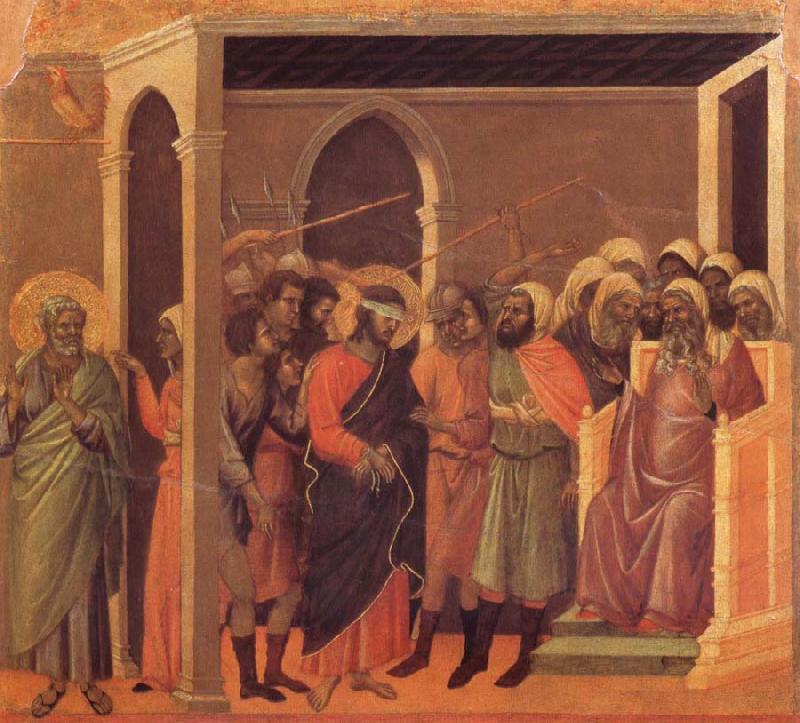 Duccio di Buoninsegna The third verloochening of Christ France oil painting art